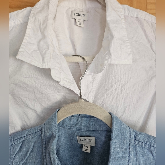 J Crew sleeveless buttondown shirts 2 pack XXL - Picture 4 of 5
